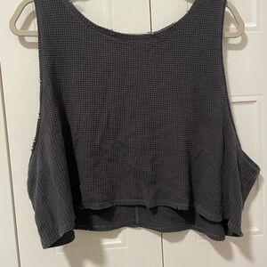 Cropped waffle top by Aerie